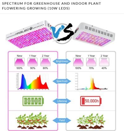 KINGPLUS 3000W Double Chips LED Grow Light