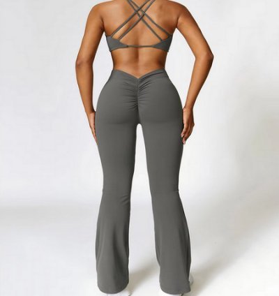 Women Yoga Set 2 Pieces Gym Workout Leggings & Bra Suit