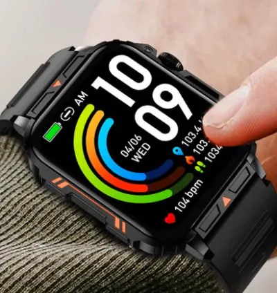 LIGE Health Monitoring Waterproof Sport Fitness 1.95 Inch Smartwatch