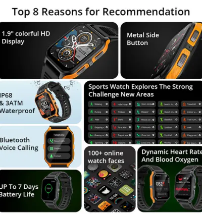 COLMI P73 Military Men's 1.9" Smart Watch