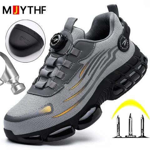 Fashion  Anti-smash Anti-puncture Men Safety Work Shoes