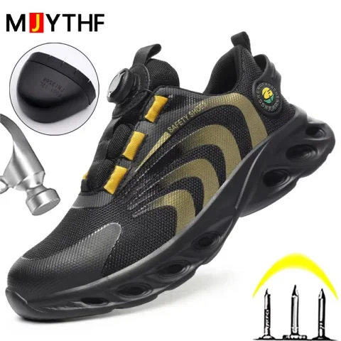 Protective Puncture-Proof Anti-smash Steel Toe Work Sneakers
