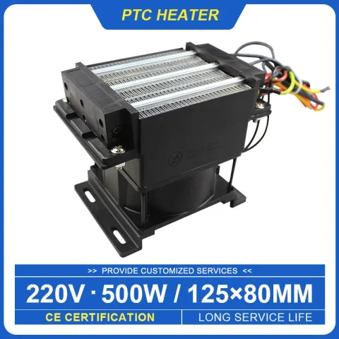 220V 500W PTC Fan Ceramic Controller Heater Element with fan