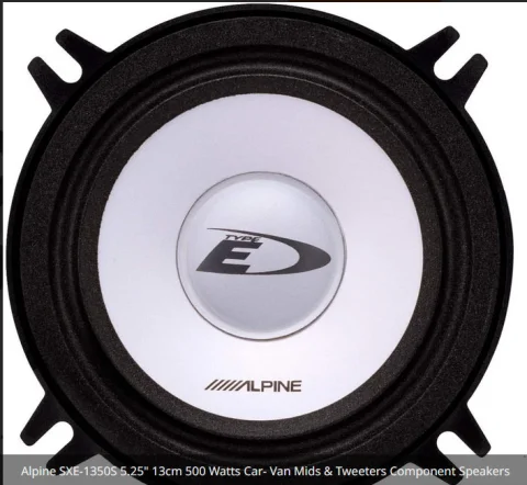 Alpine SXE-1350S 5.25" 13cm 500 Watts Car-Mids & Tweeters