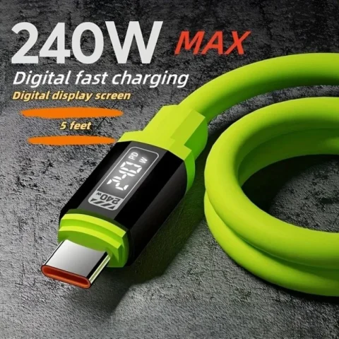 240W USB Type C Cable PD Fast Charging Phone Charger
